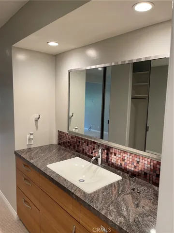 Master bedroom sink and vanity