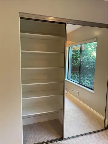 All closets have custom made shelves