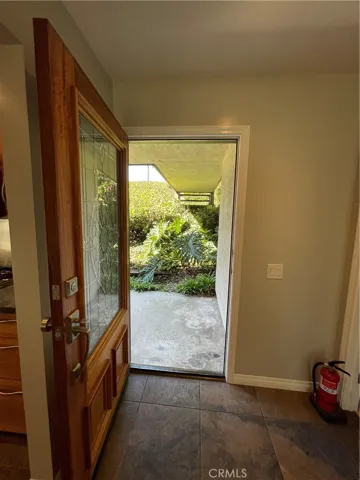 view of the front entry from inside.