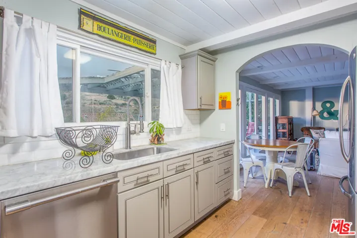 view of canyon from kitchen