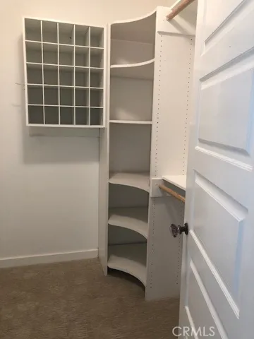 Upstairs Master Bedroom Walk-In Closet in House