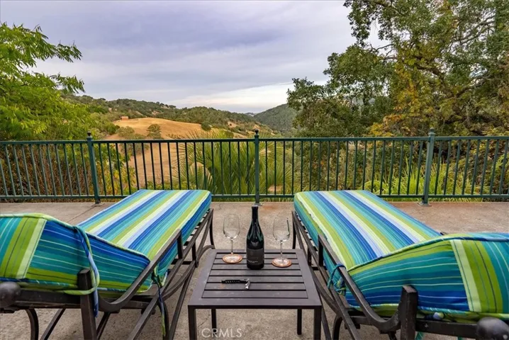 View of living room deck