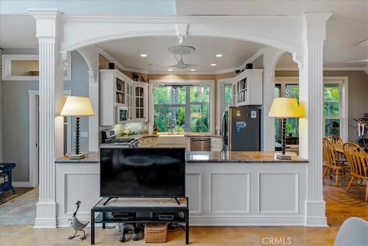 Kitchen from living room
