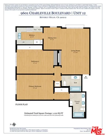 9601 Charleville Boulevard 12, Beverly Hills, California 90212