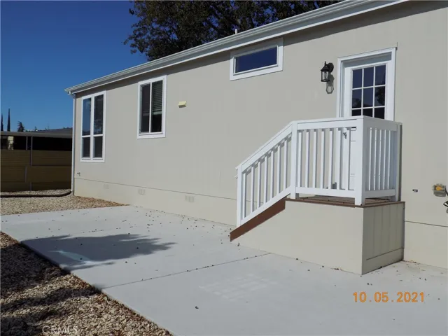 Back door and patio