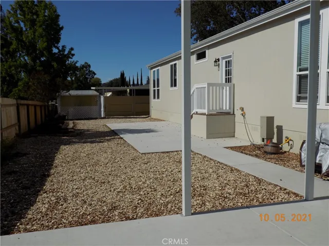 Backyard from the carport