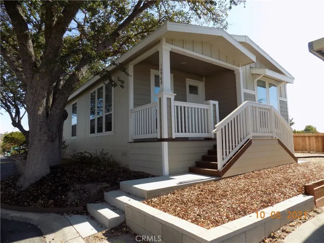 The front of the house faces West