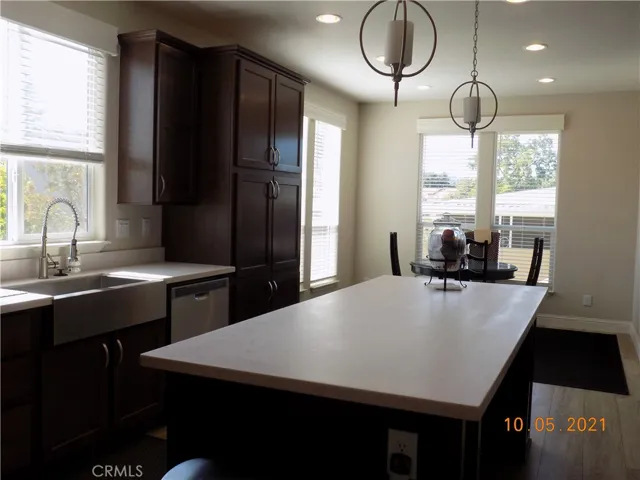 Dining at the end of kitchen