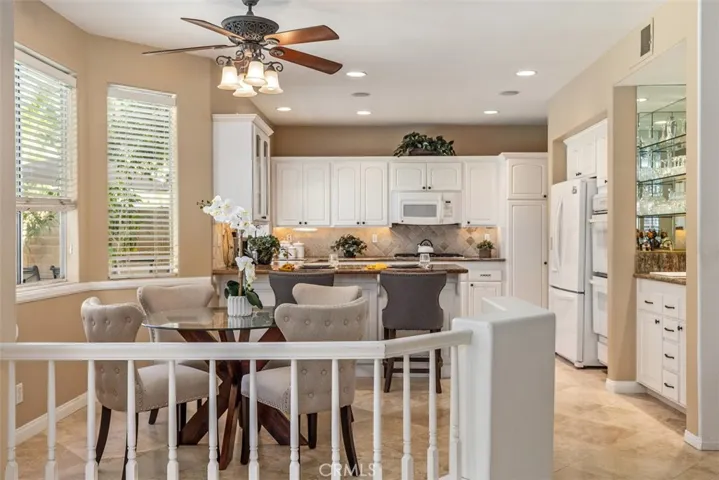 Breakfast nook and Bar seating for convenience to grab a quick bite