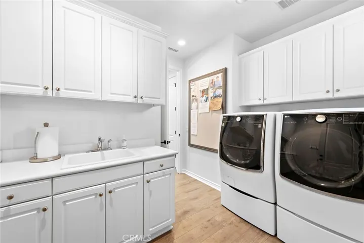Laundry with sink and storage