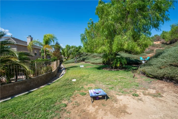 perfect space for horseshoes, cornhole or a trampoline