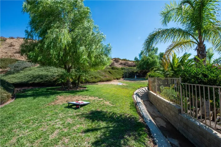 Upper level of yard