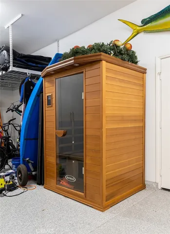 sauna in garage