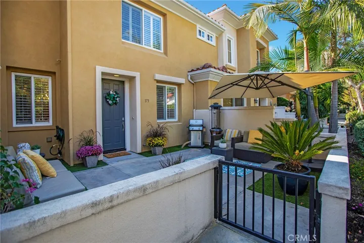 Private gated entry to your patio