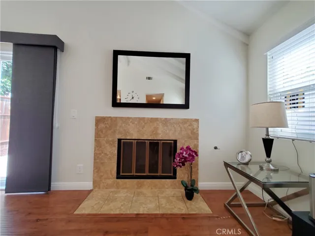 Fire place in family room