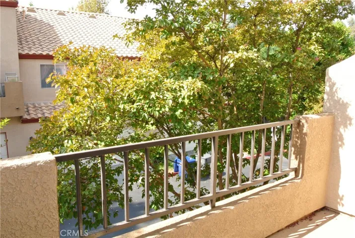 Balcony off the dining room