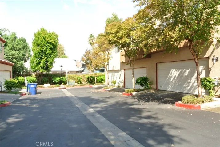 Driveway to the garage