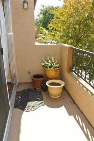Balcony off the dining room