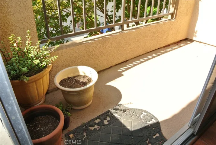 Balcony off the dining room
