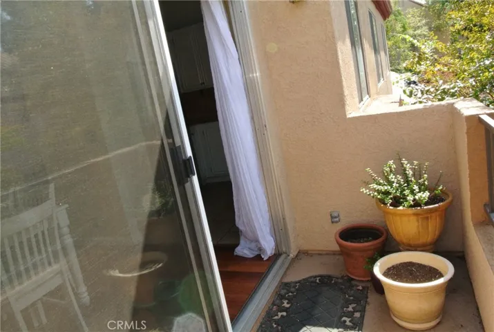 Balcony off the dining room