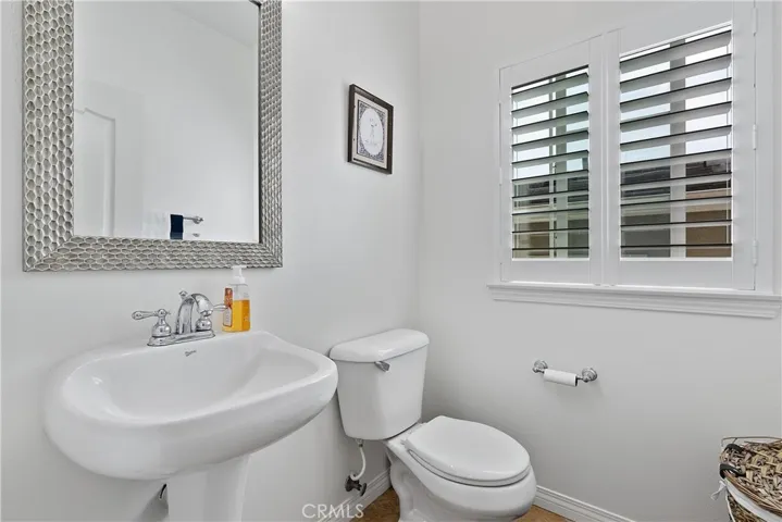 upstairs powder room