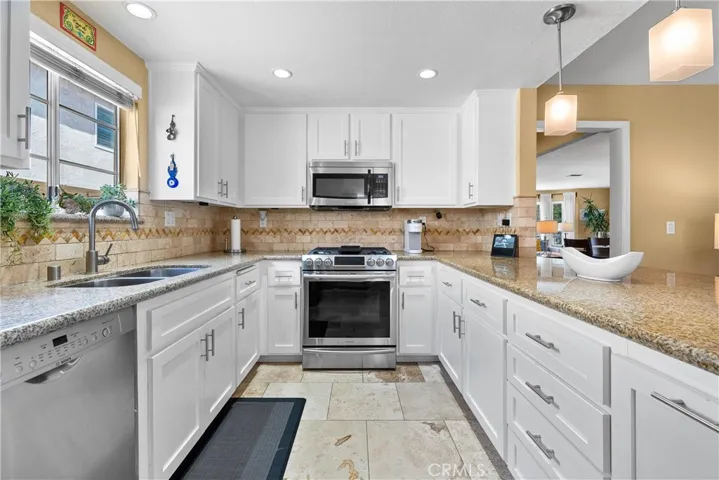 Gas stove and built in microwave