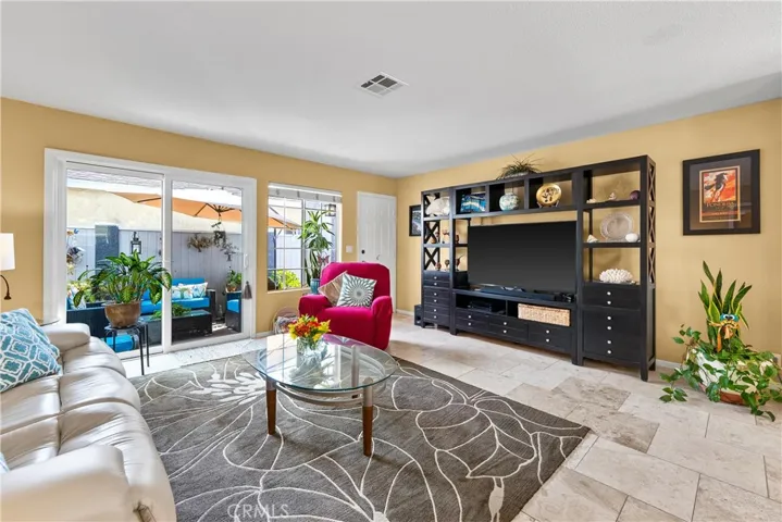 family Room and patio