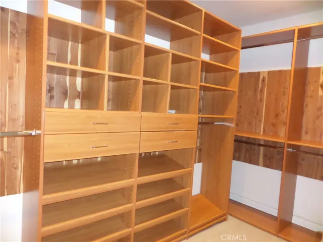 Walk in cedar lined closet