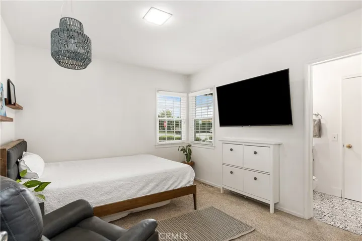 First bedroom with direct access to the 3/4 bathroom