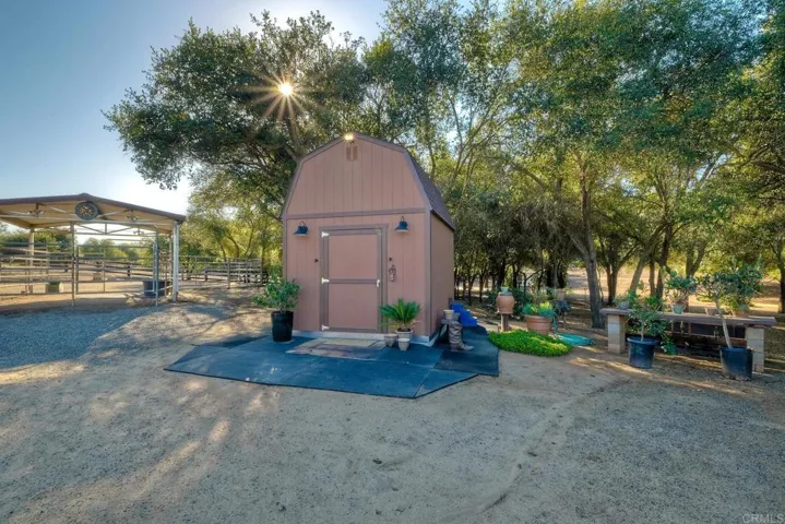 10X12 Tack room includes a loft, electric & lighting.