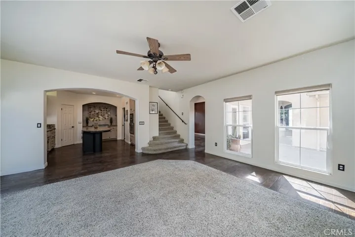 Kitchen is adjacent to living room