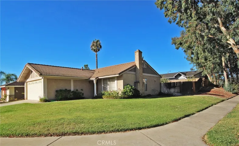 Located on a corner lot