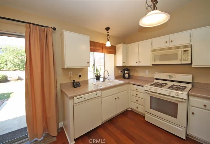 Plenty of storage space and a bay window