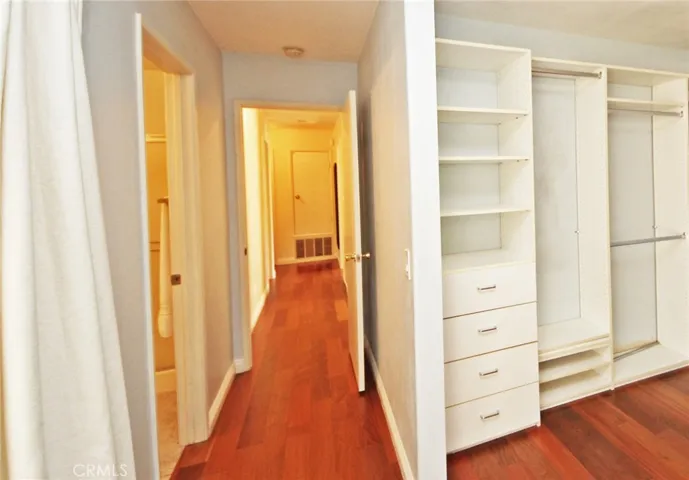 View down the hall from the master suite