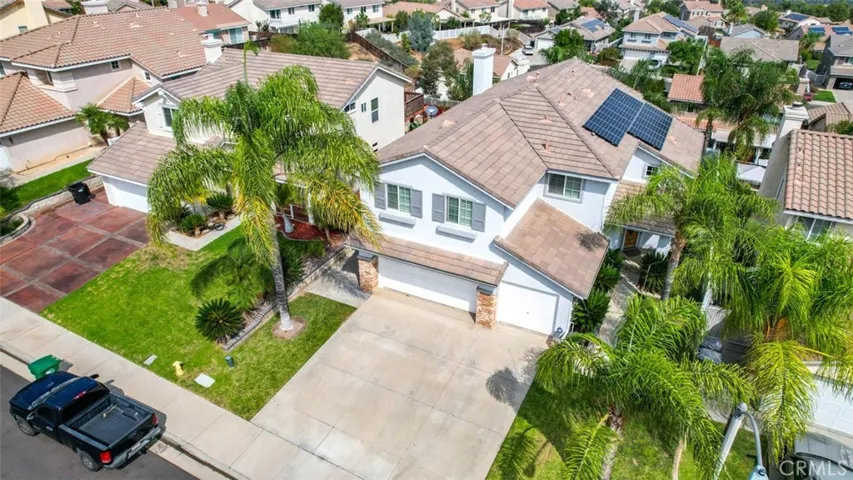 Ariel view of the home