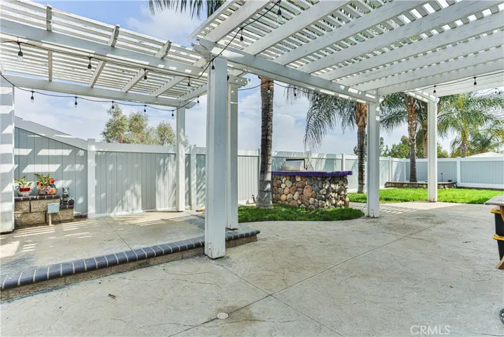 Backyard offers several outdoor living spaces to entertain and enjoy the sunny SoCal weather