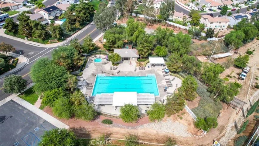 Ariel view of the clubhouse pool