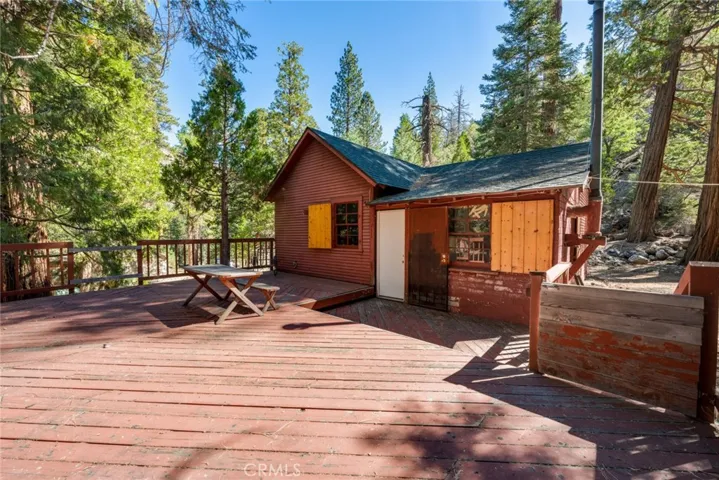 Another view of wood deck