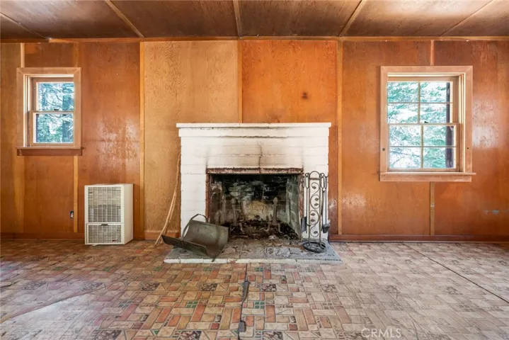 Fireplace in the living room
