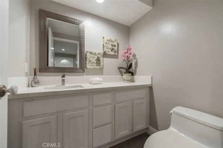 powder room downstairs