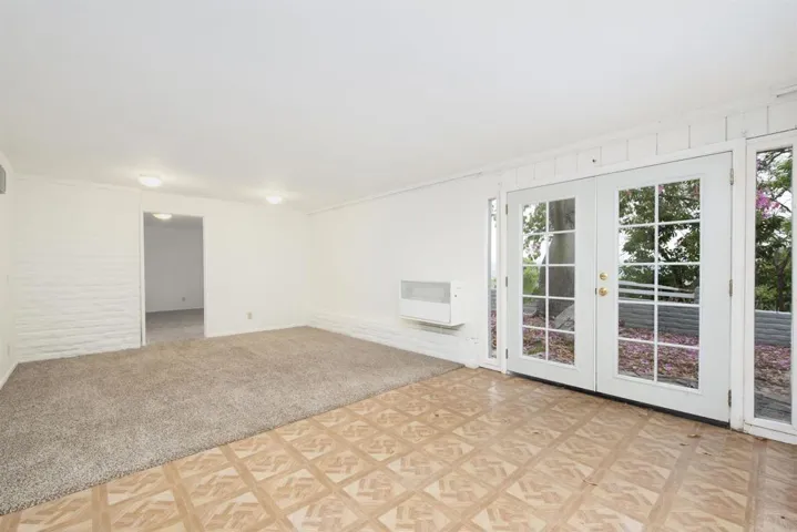 Downstairs is another living area not completely developed, with lots of potential