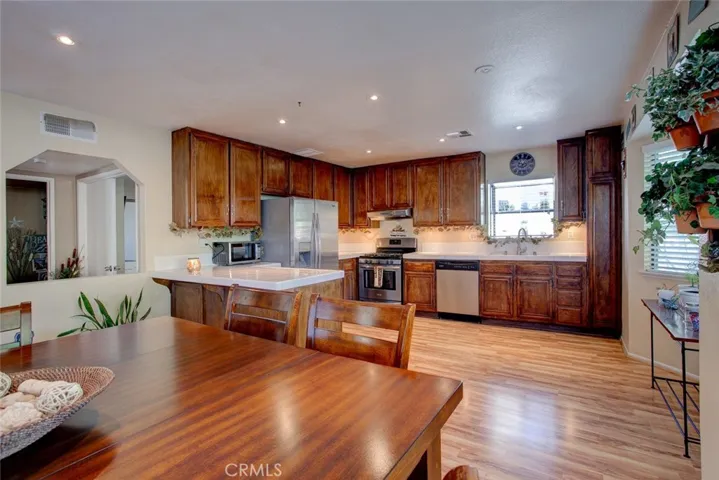 Kitchen and dining area