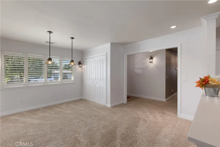 Living room with shutters
