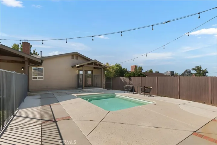 Fenced in pool, perfect for wading and relaxing