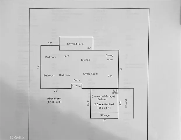 Garage has been converted to master bedroom (with permits).