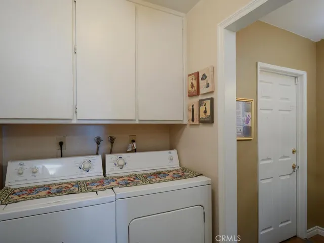 Laundry room with garage access.