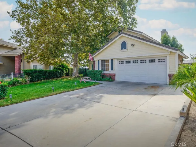 Extended and oversized driveway.