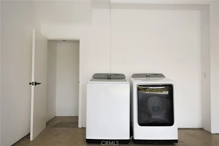 Laundry in garage