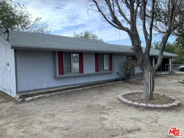 Side view of front of house.