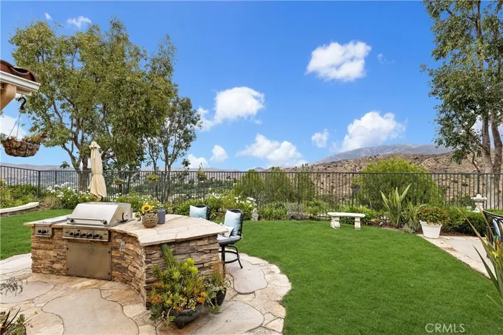 Exceptional Stone Barbecue with Seating Area!